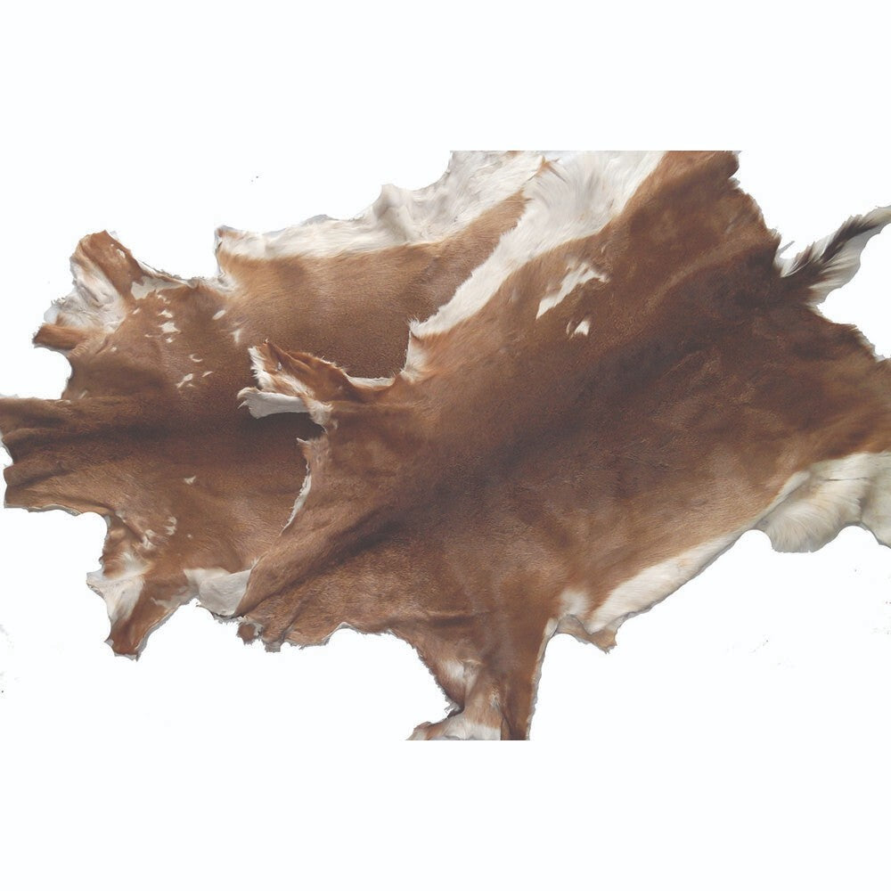Hair On Deerskin Hide Rug - Tanned Deer Hide with Hair - Grade A
