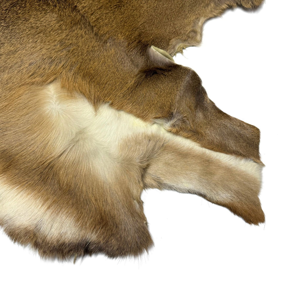 Hair On Deerskin Hide Rug - Tanned Deer Hide with Hair - Grade A