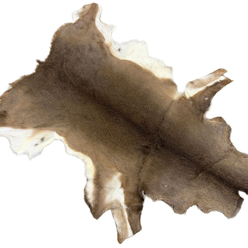 Hair On Deerskin Hide Rug - Tanned Deer Hide with Hair - Grade A